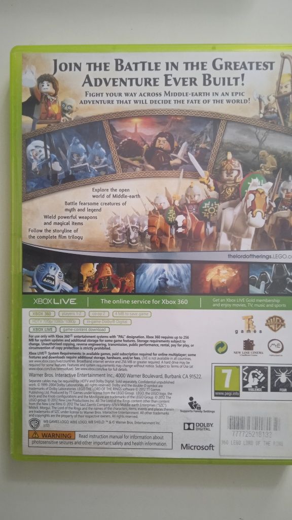 Gra Xbox 360 Lord od tej Rings