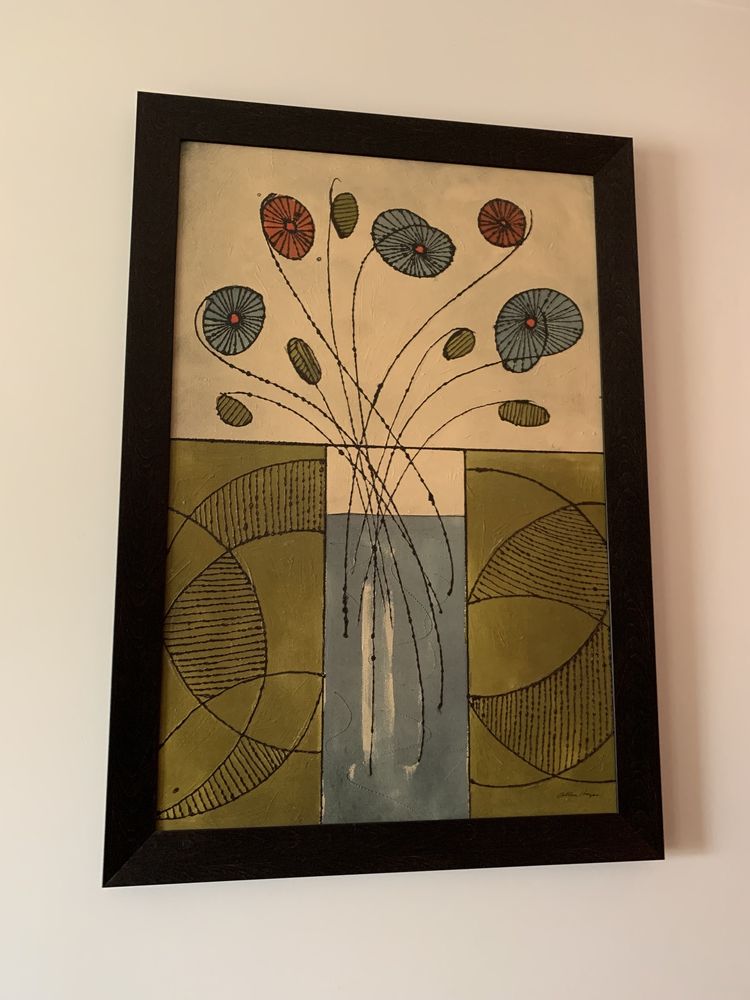 Quadro de jarro com flores