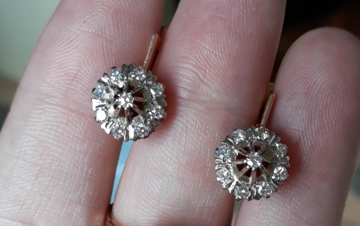 Серьги,кольца с бриллиантами