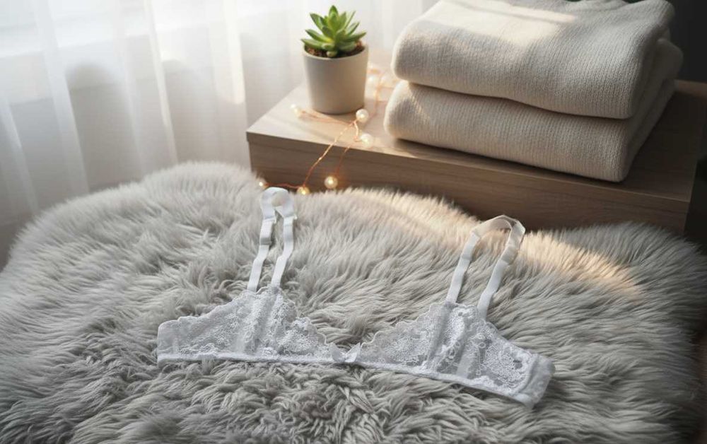 Pas do pończoch biało kremowy lupoline nieużywany