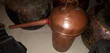 Peças em cobre de  alambique e outras
