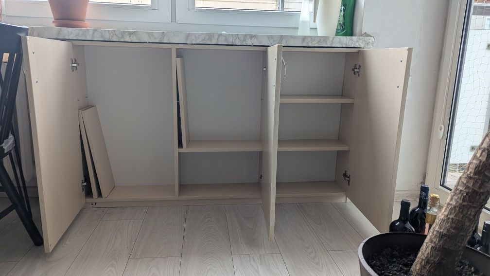Szafka barek pod parapet wolnostojaca zabudowa wąska