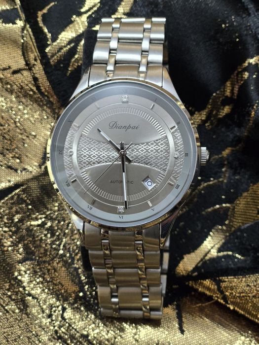 Zegarek męski Dianpai – AUTOMATIC – stalowy, elegancki, minimalistyczn
