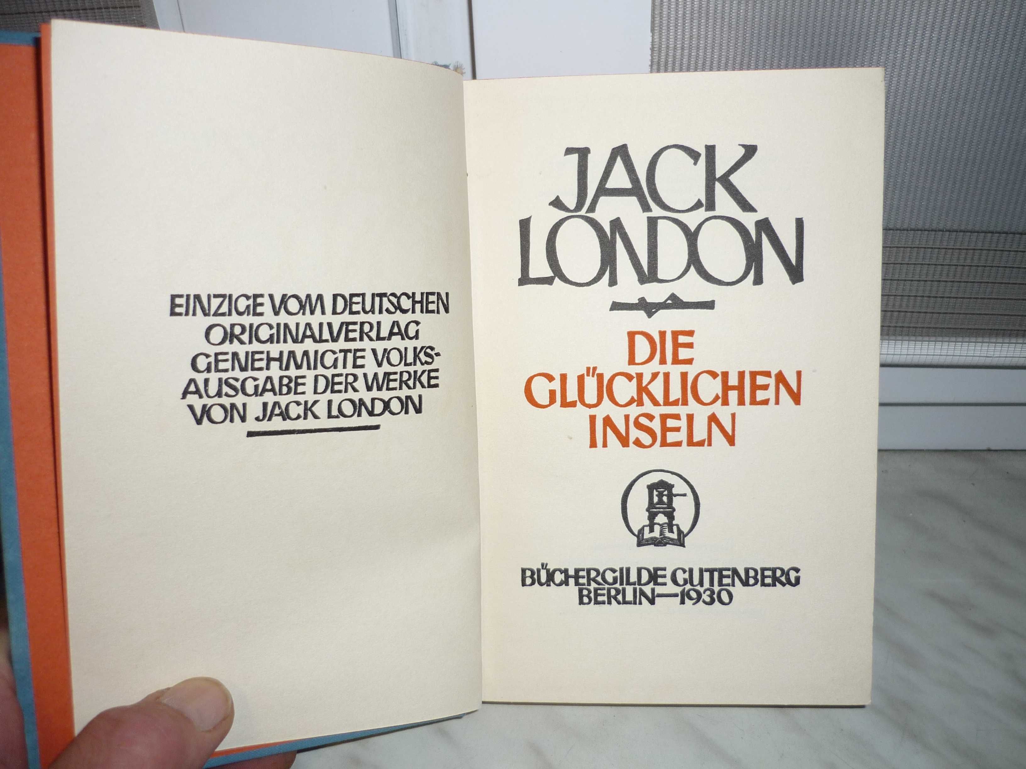 Die Glucklichen Inseln , Jack London.