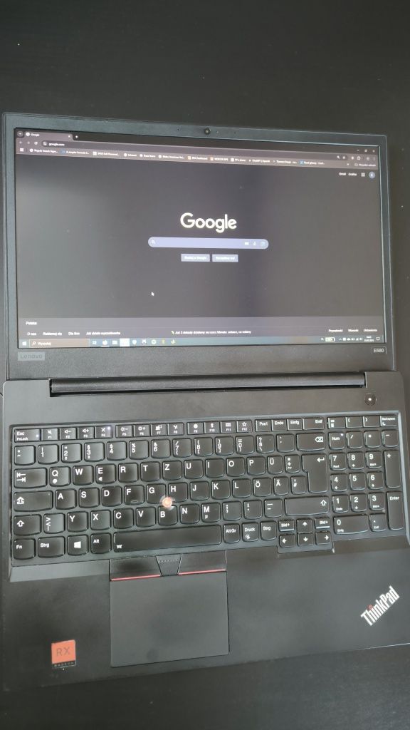 Laptop Lenovo ThinkPad E580 i7 RX 550 2GB VRAM 16 GB RAM 1 TB SSD