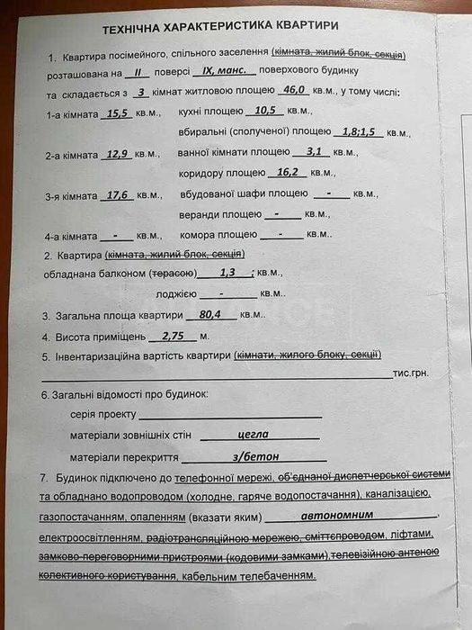 Центр. 740дол м2 за ГОТОВУ 3к квартиру в новобудові вул. Незалежності
