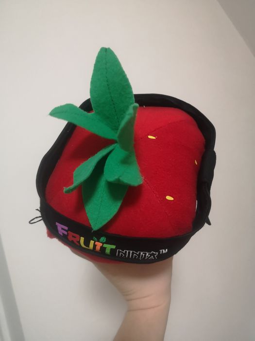 Ніндзя фрукт полуниця ninja fruit м'яка іграшка з шариками всередині