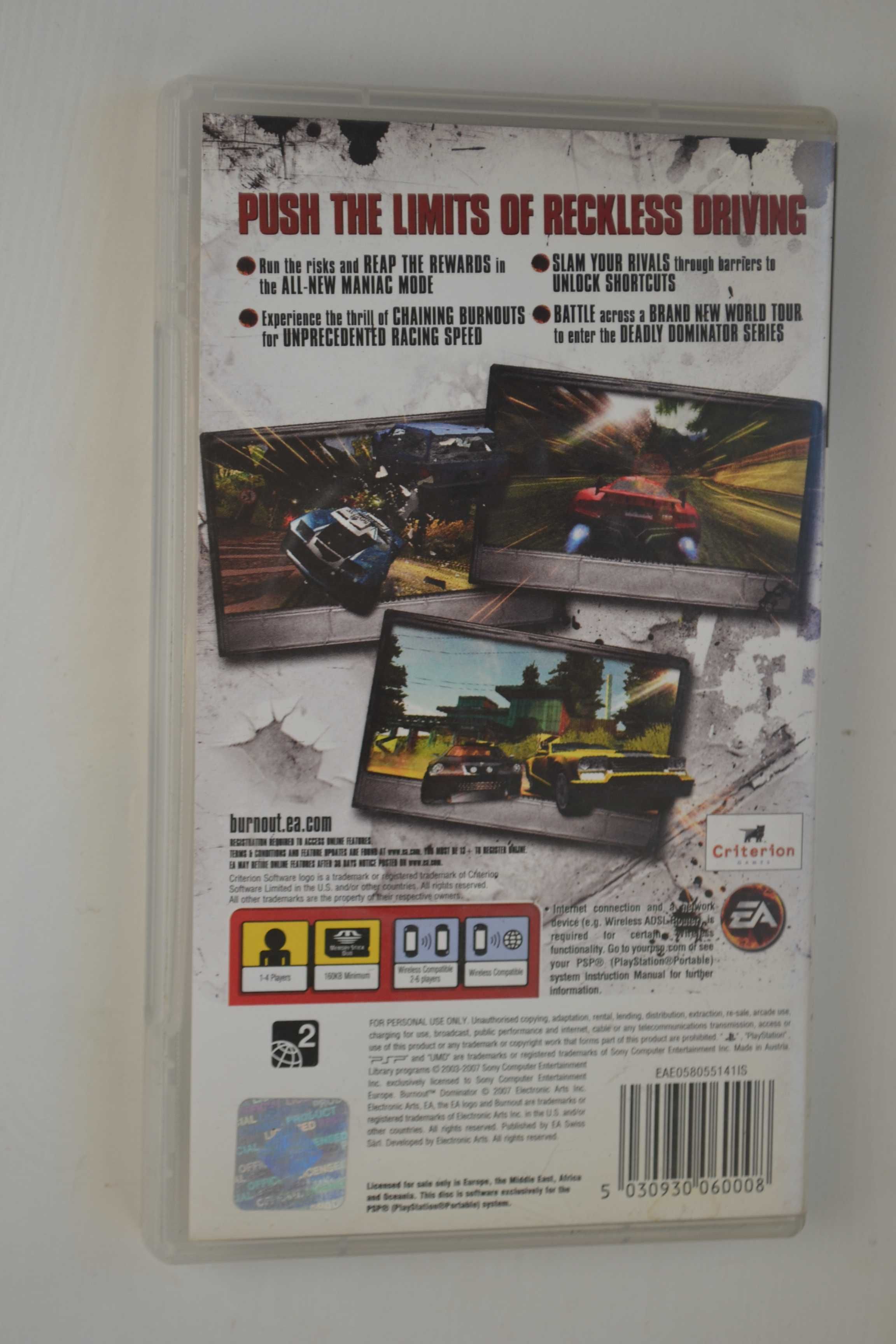 Burnout Dominator  PSP