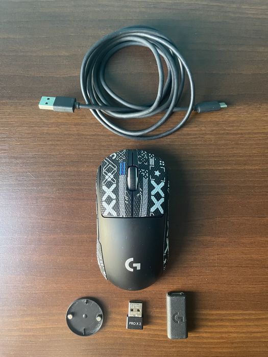 G Pro X Superlight 2 GWARANCJA + Tiger Ice V2 Dots i Gripy Printstream