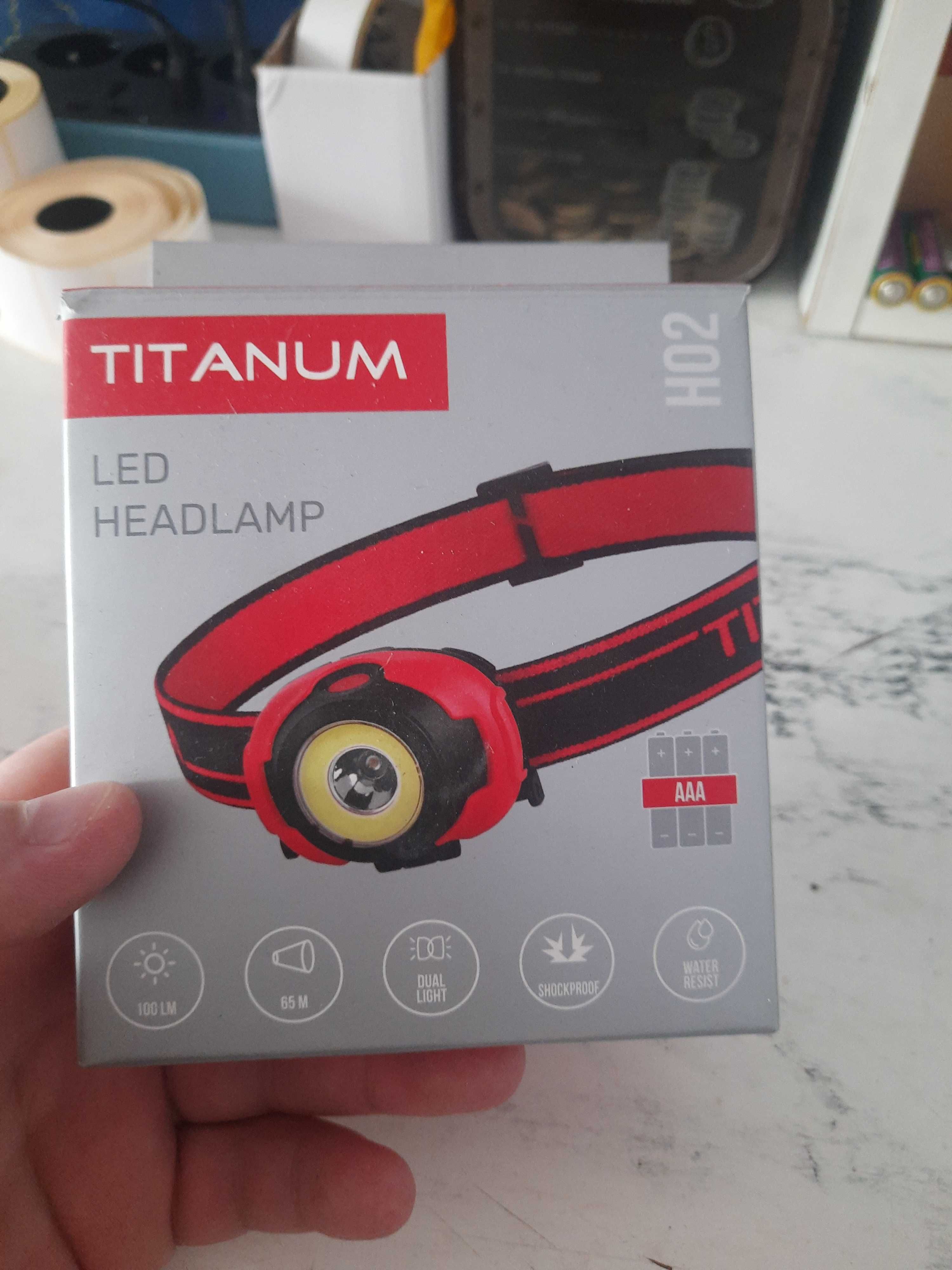 Налобний світлодіодний фонарик TITANUM TLF-H02 100Lm 6500K