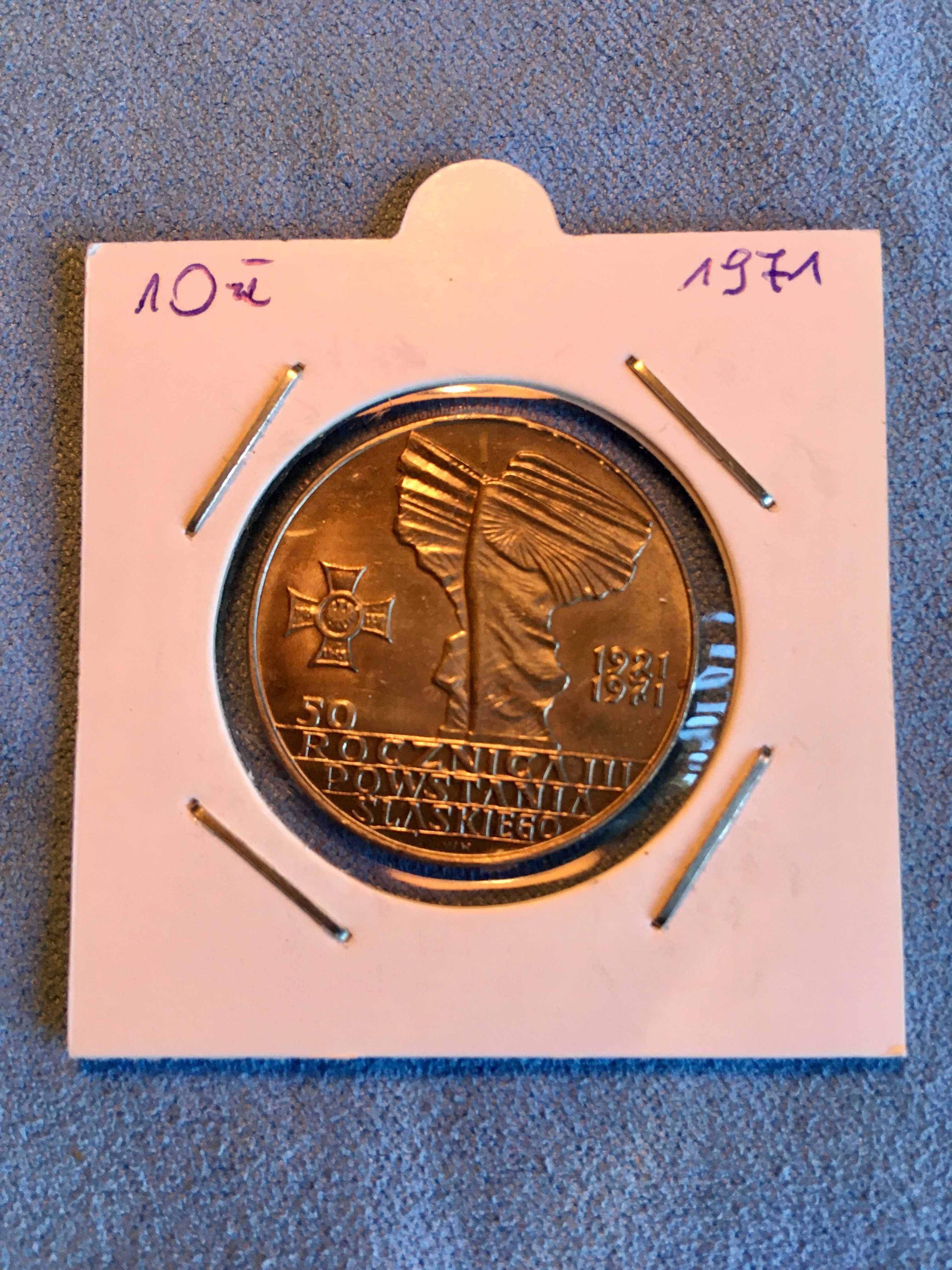 10 złotych 1971 rok - 50 rocznica III Powstania Śląskiego