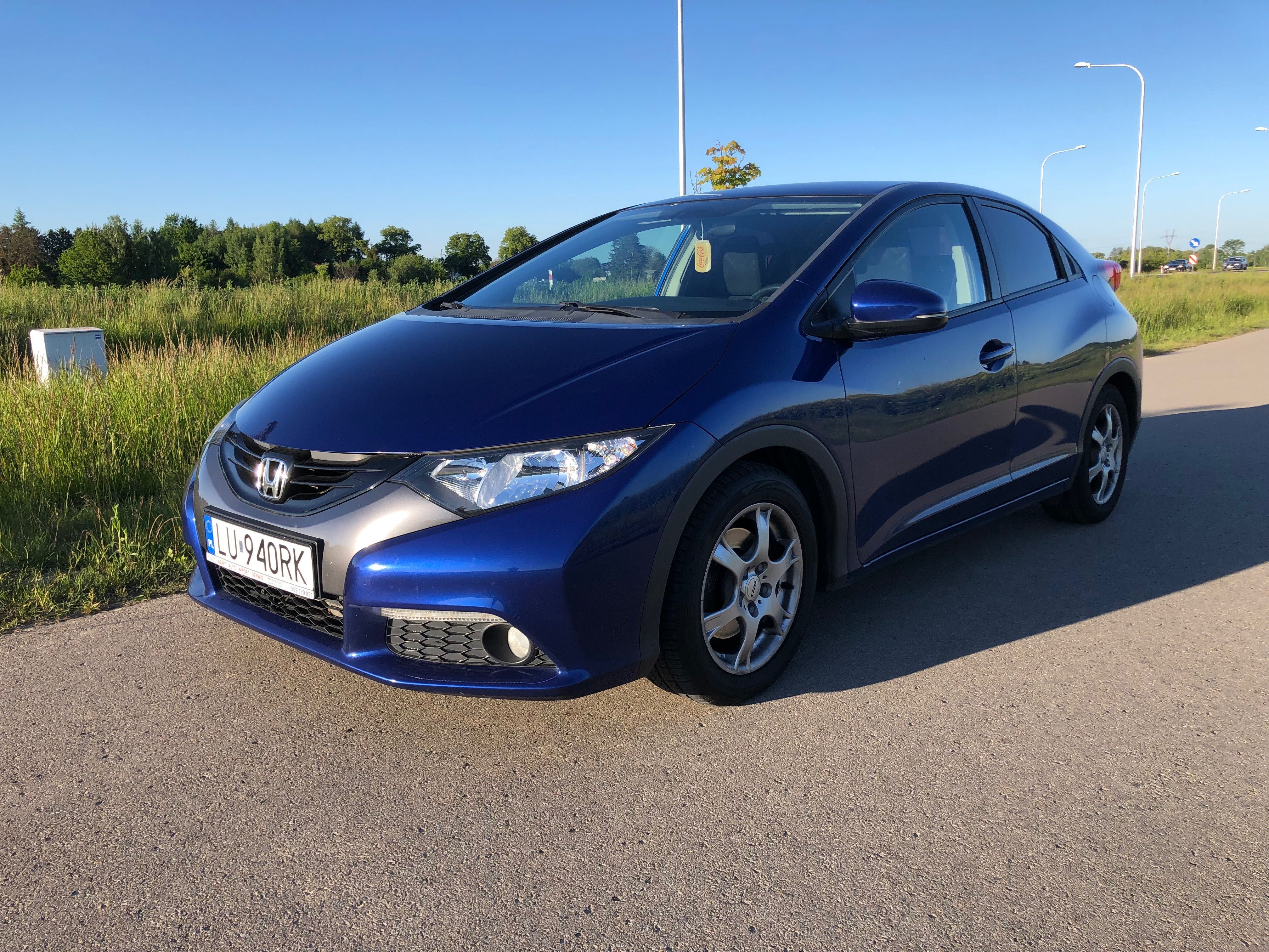 HONDA Civic 1.8 I-VTEC 2012 r. Bezwypadkowy Kamera Ledy