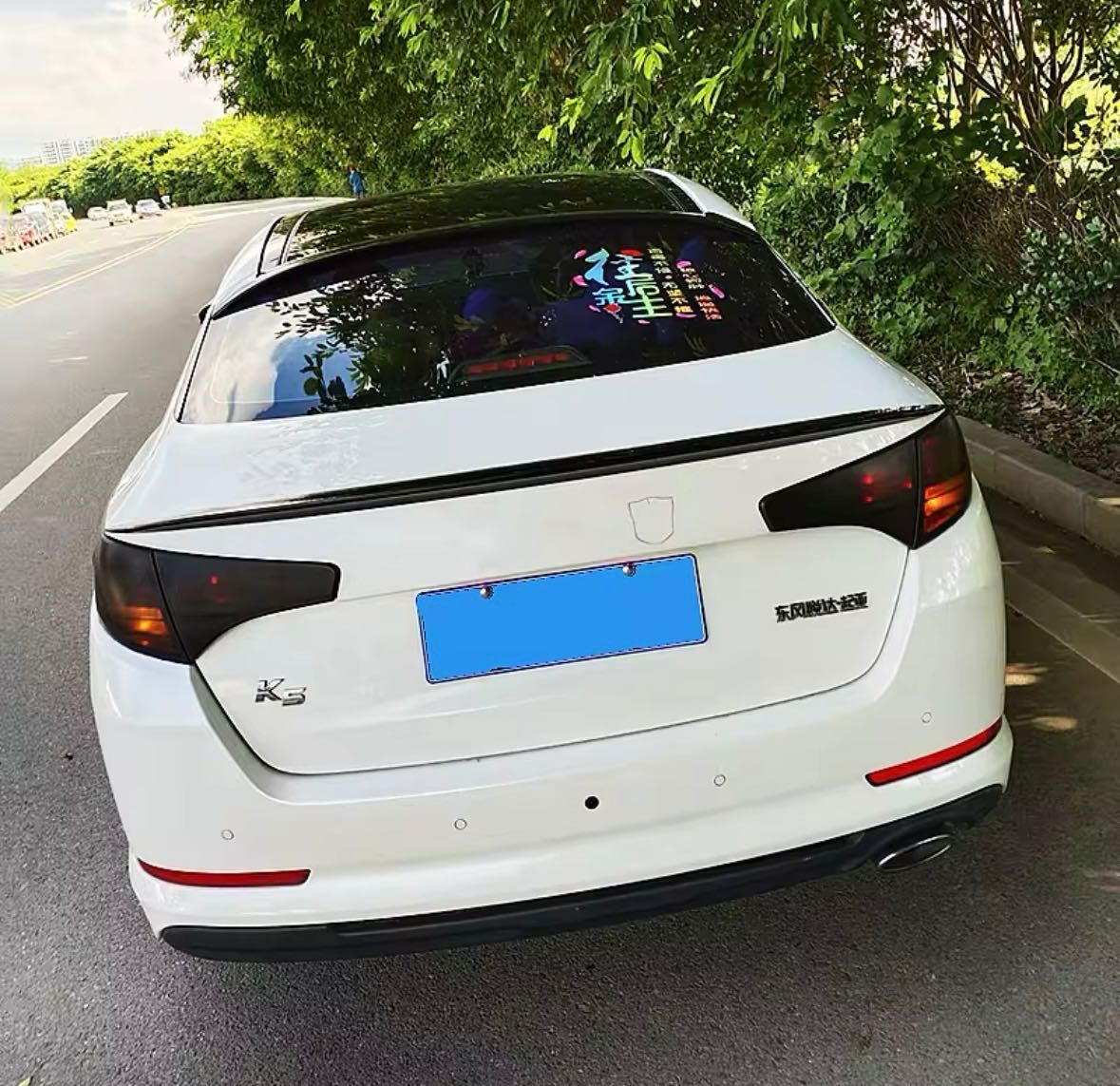 Спойлер KIA K5 накладка на багажник ляду бленда антикрыло киа к5