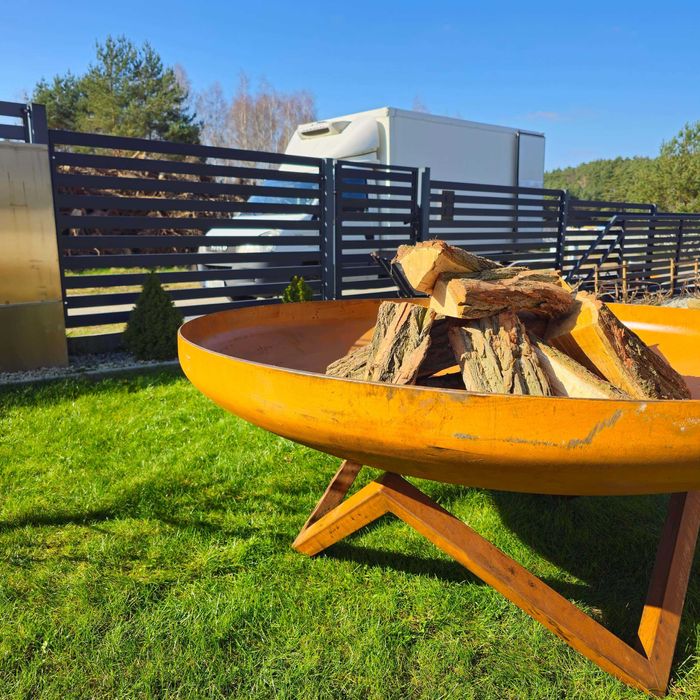 Palenisko 200 cm średnicy XXXXL Stal 4,5 mm Corten Deep Grill Ognisko