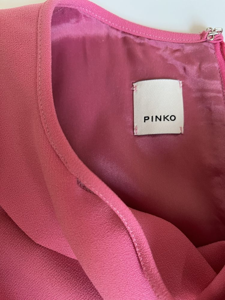 Koktailowa różowa sukienka Pinko r. S/M