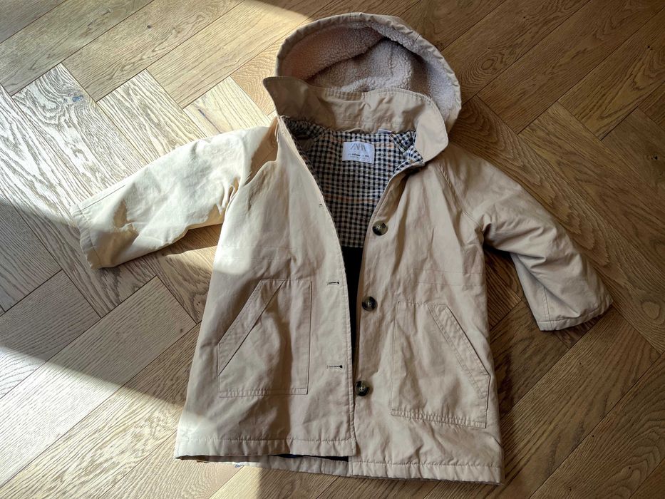 Zara płaszczyk jesienny + spodnie 110