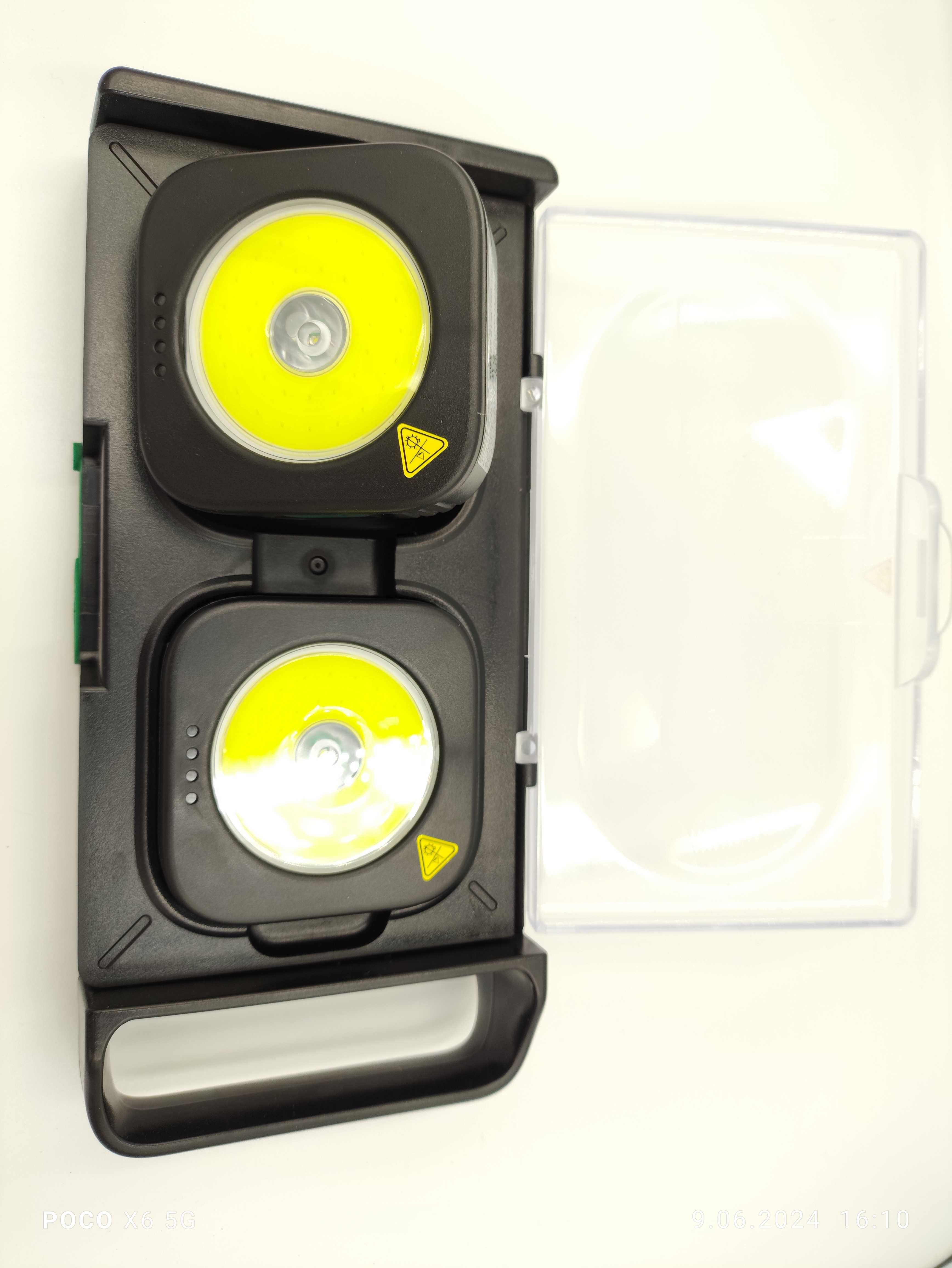 Lampy robocze LED 2 szt PARKSIDE z magnesem stacja ładująca