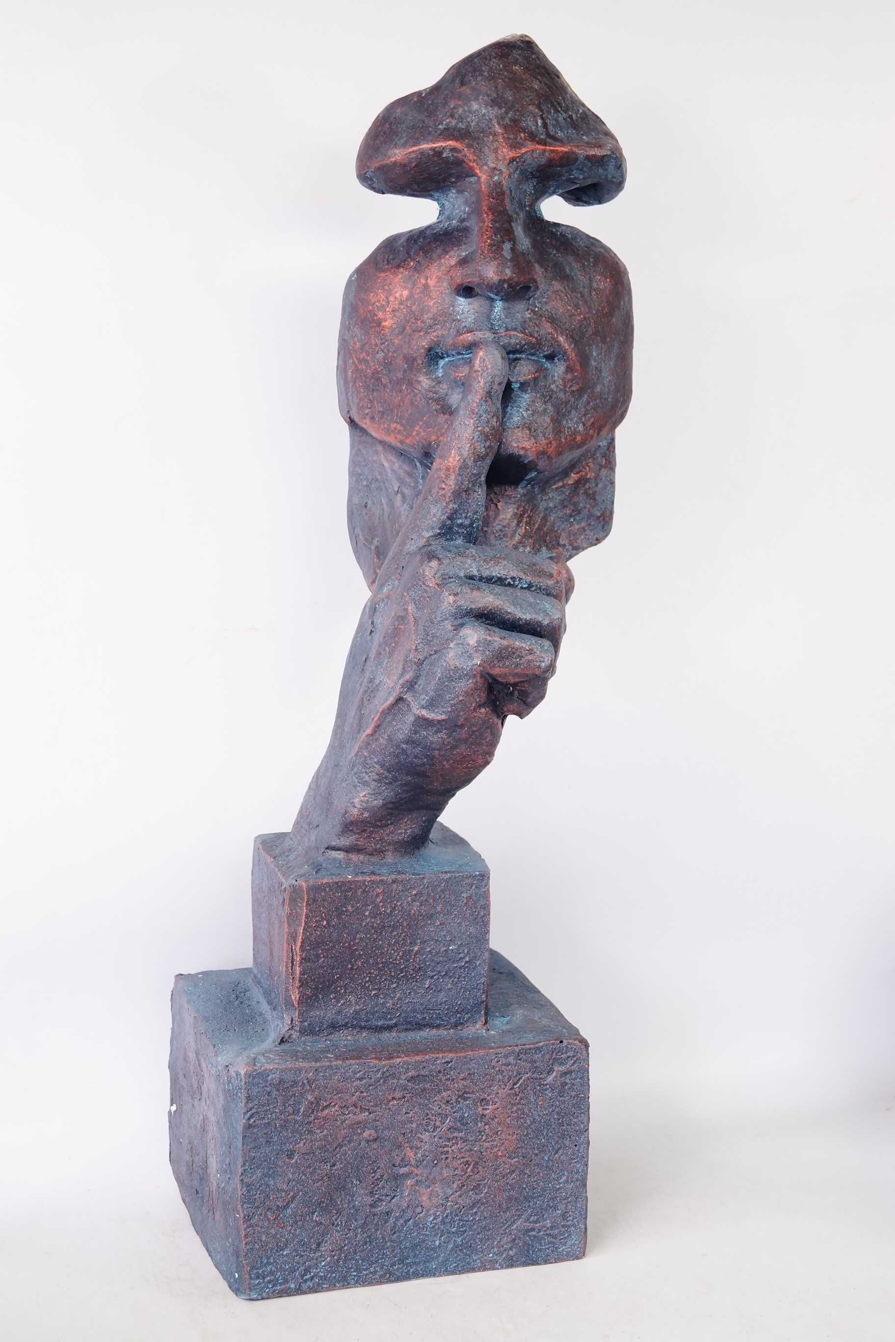 Duża figura Salvador Dali CISZA maska 78 cm