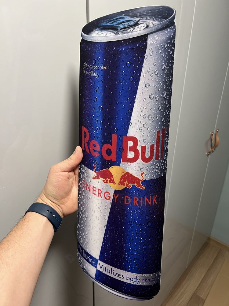 Duża naklejka 3D Red Bull