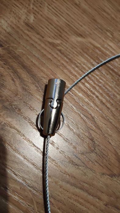 linka stalowa mocowanie zawiesia dekoracje led dekoracja komplet