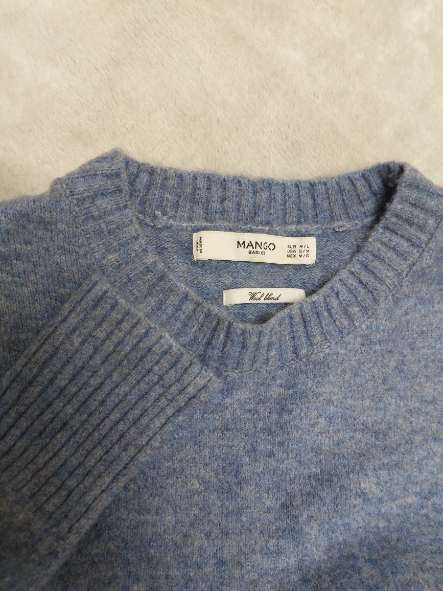 Стильный свитер MANGO 8% шерсть