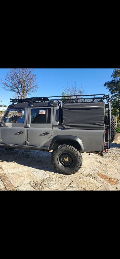 Roof rack defender 110 - escadas, toldo & luzes