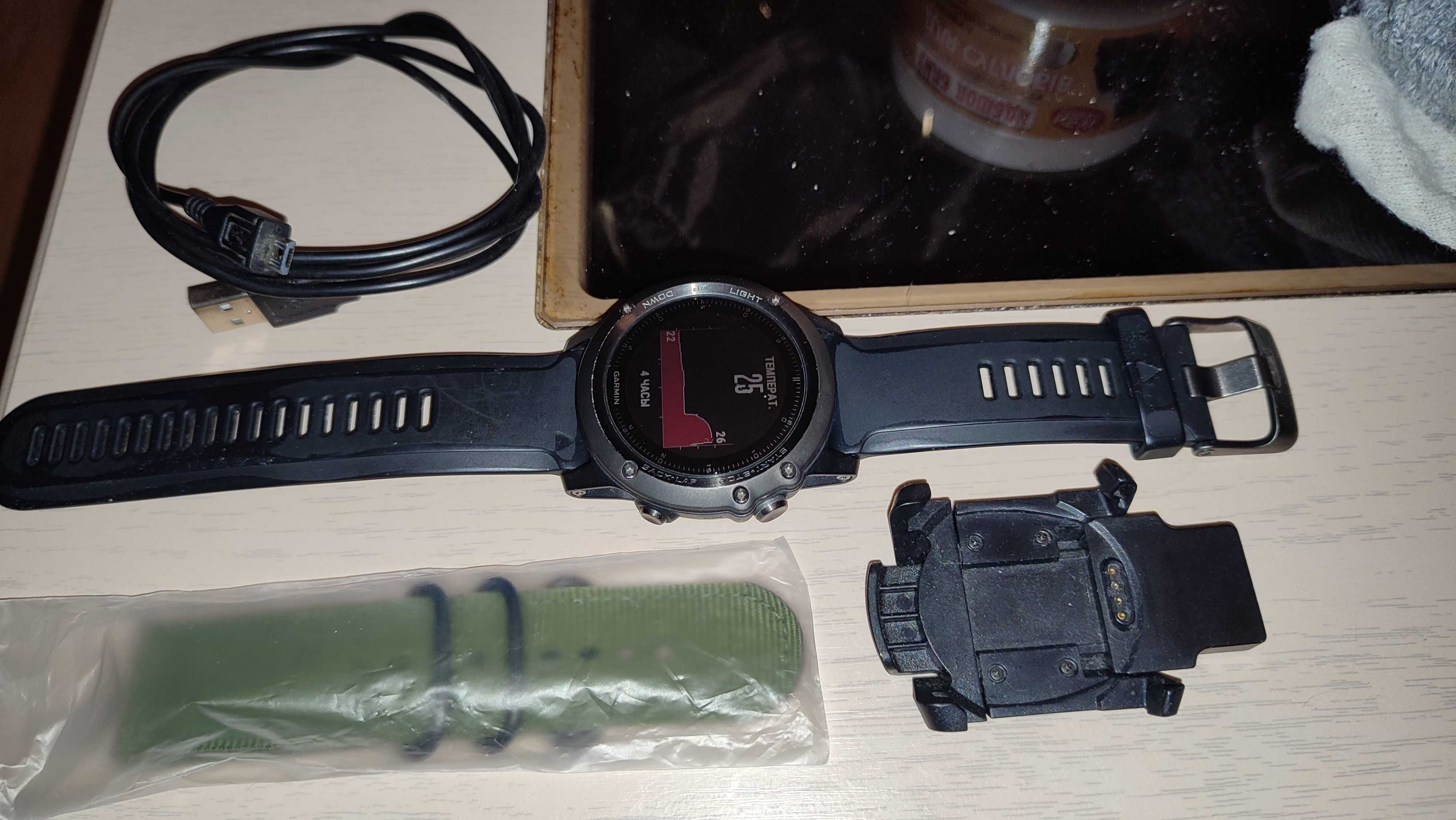 Спортивные часы Garmin Fenix 3 Sapphire HR Gray with Black