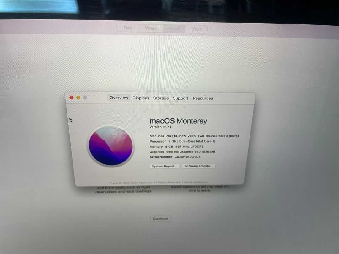 MacBook Pro 13" (A1708) 2016 на запчасти i5 8GB/ 256GB