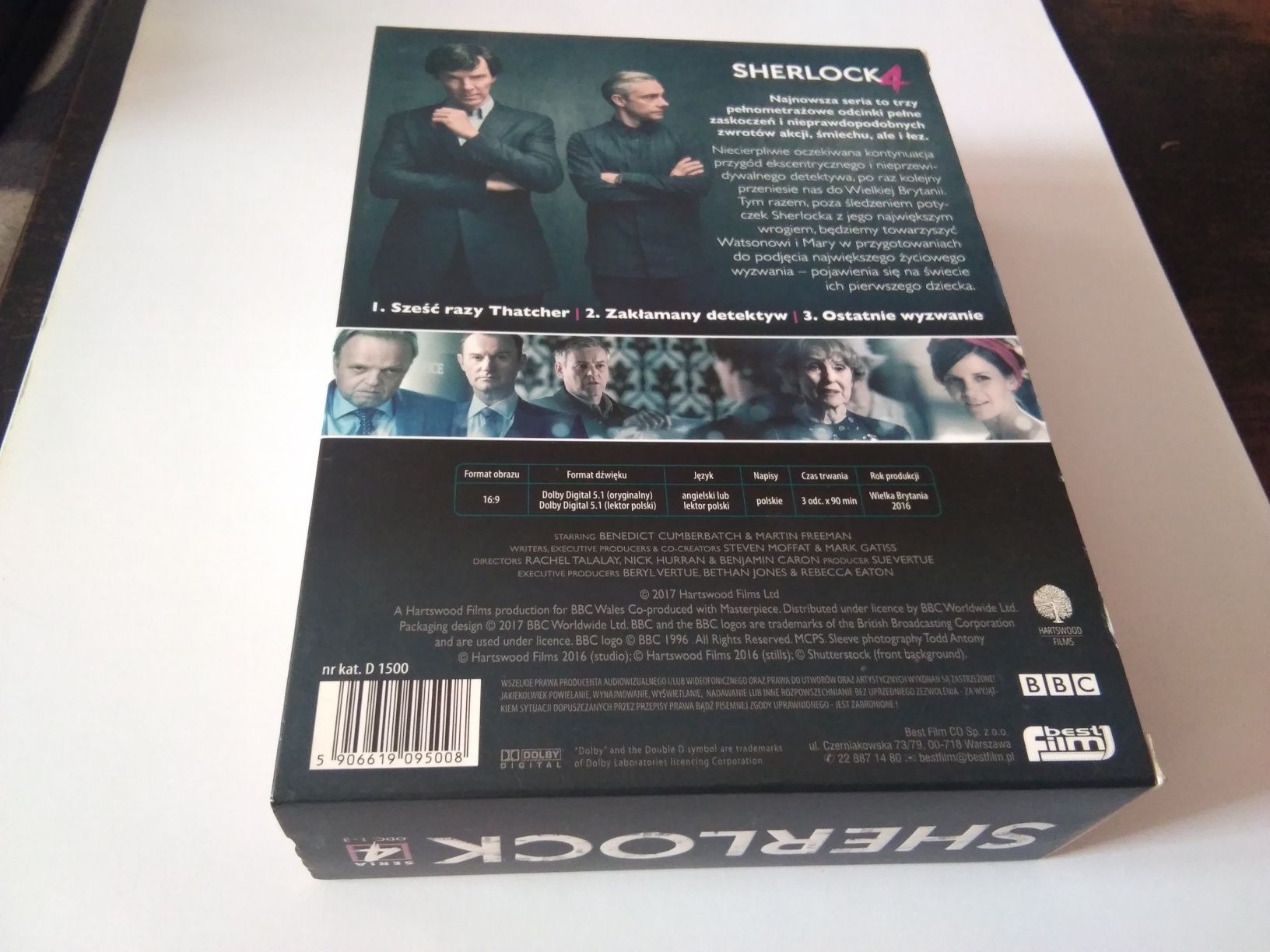 Serial BBC Sherlock na DVD.