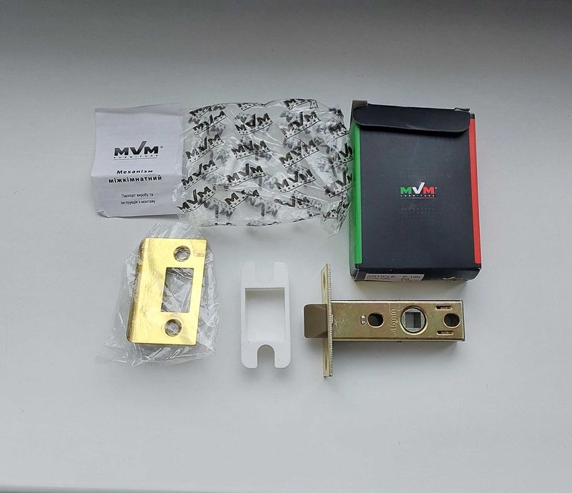 Дверна защіпка / замок / механізм MVM P-100 - бексет 45 мм. (нова)