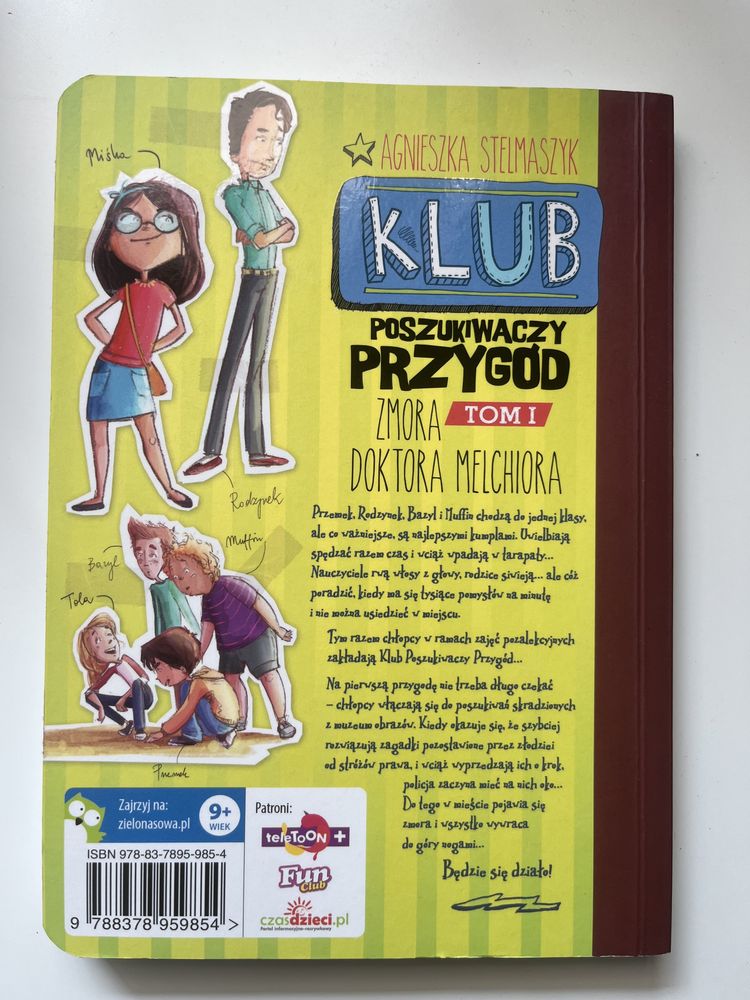 Książka dla dzieci Klub poszukiwaczy przygód Zmora Doktora Melchiora