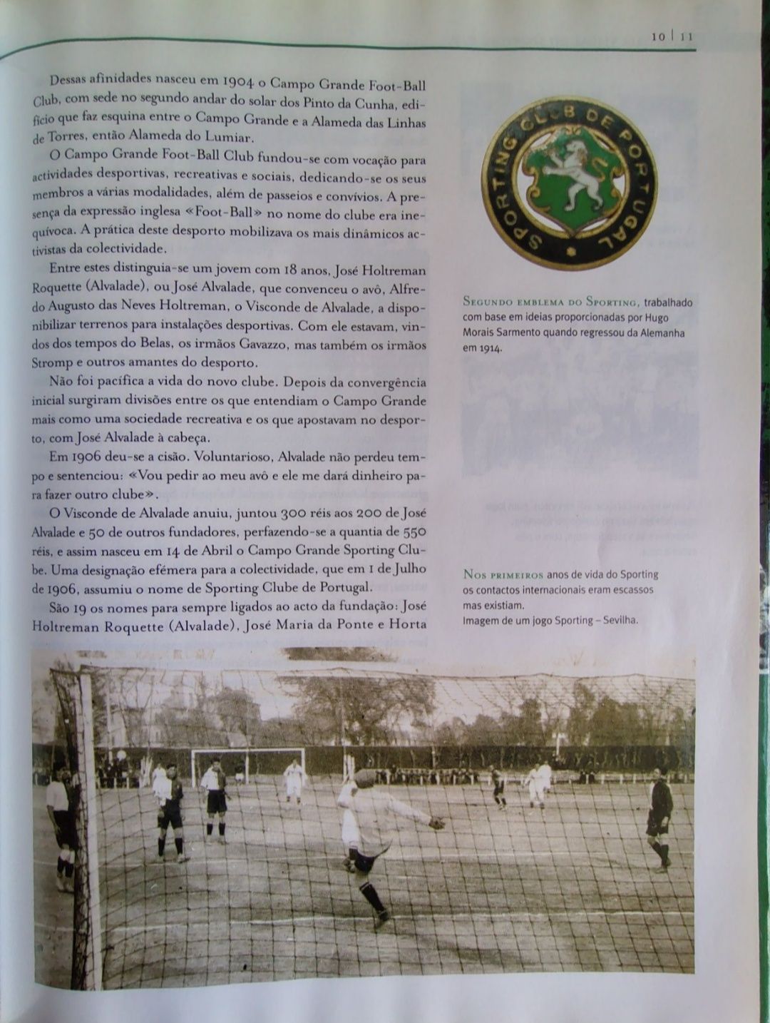 História Visual do Sporting