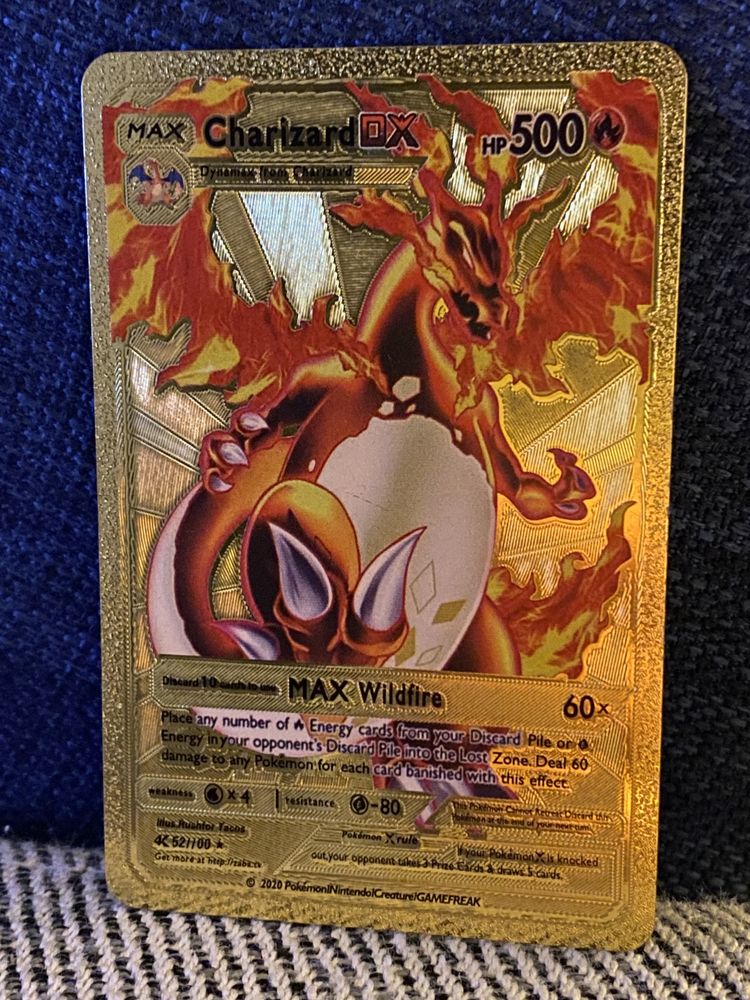 Carta pokemon Charizard OX