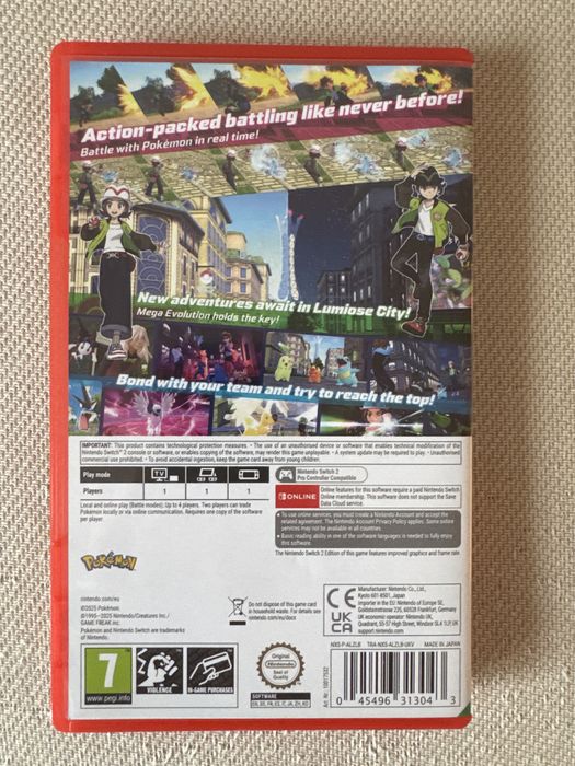 Pokemon Legends: Z-A Gra NINTENDO SWITCH 2