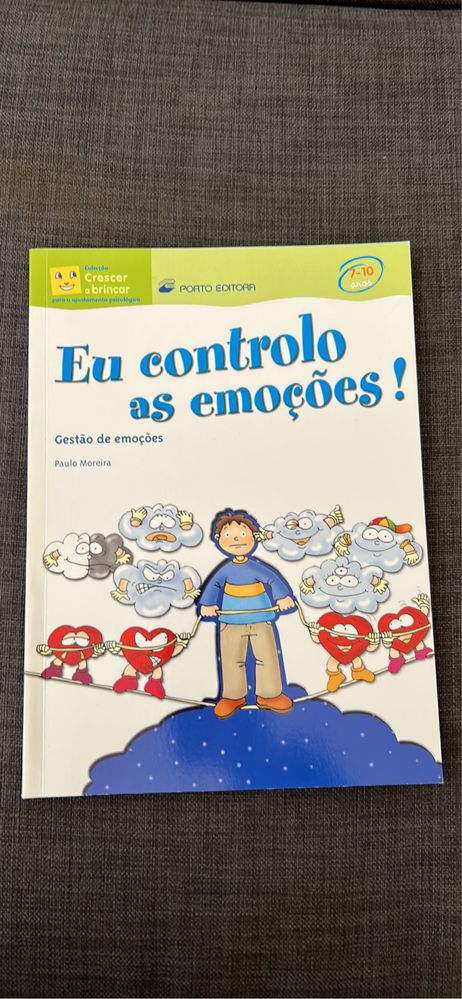 Livro da coleção Crescer a Brincar - Eu controlo as emoções