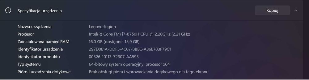 Lenovo legion y530 gtx1060