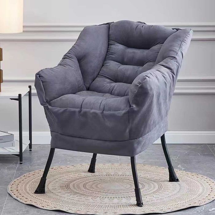 Fotel Wypoczynkowy Tapicerowany Szary