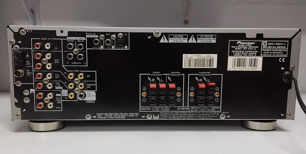 PIONEER amplificador VSX-D512