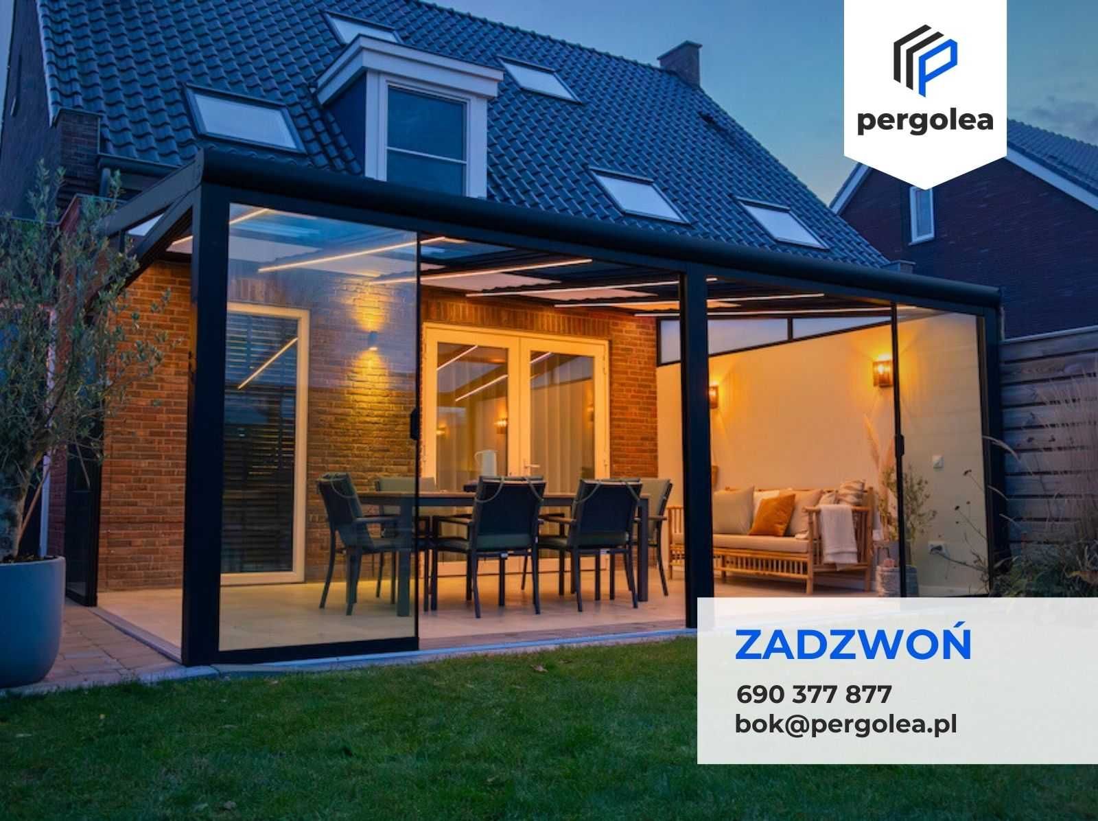 Zadaszenie Tarasu 6x3 z montażem Aluminium + Poliwęglan 16 mm ZAMÓW!