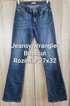 Jeansy damskie 27x32 Wrangler niebieskie bootcut bawełniane