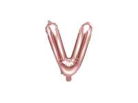 Balon foliowy w kształcie litery V 80 cm róż M401