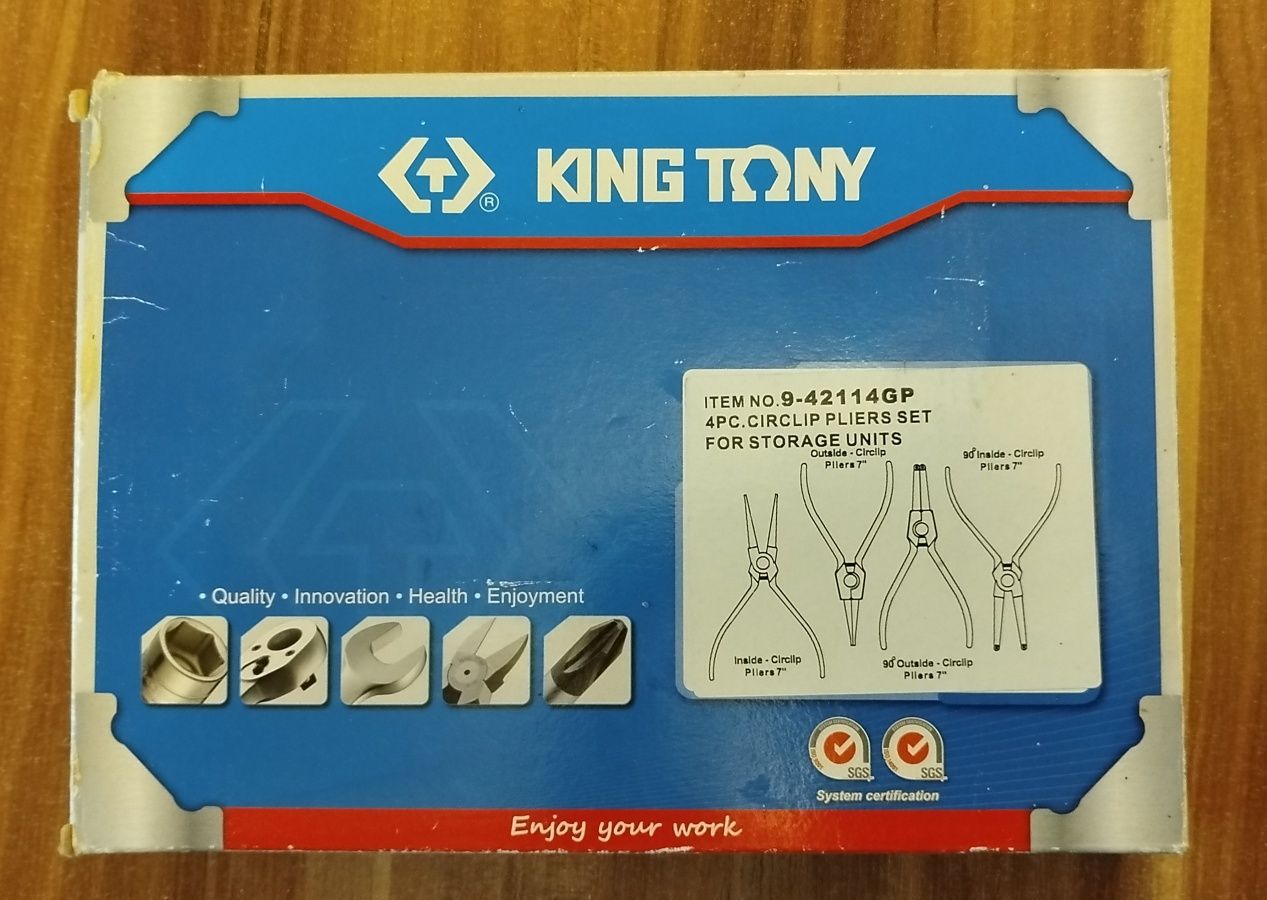 Szczypce SEGERA 4szt Wkład King Tony 9-42114GP Nowe