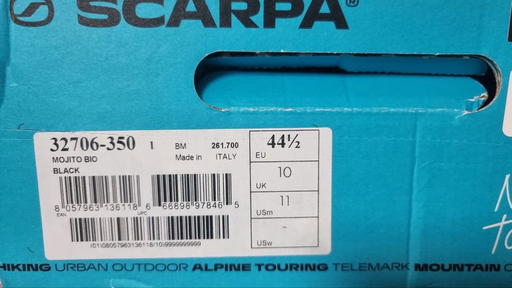 НОВЫЕ Scarpa Mojito Bio.