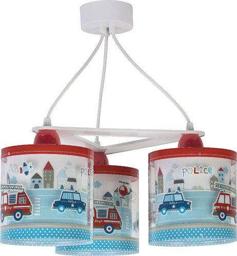 Lampa Sufitowa Pojazdy Policja Potrójna 3X60W E27