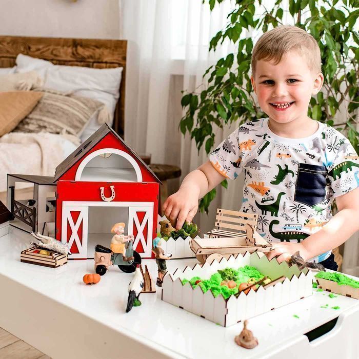 NEW! ФЕРМА для тварин шляйх для животных кукольный домик кукол лол lol