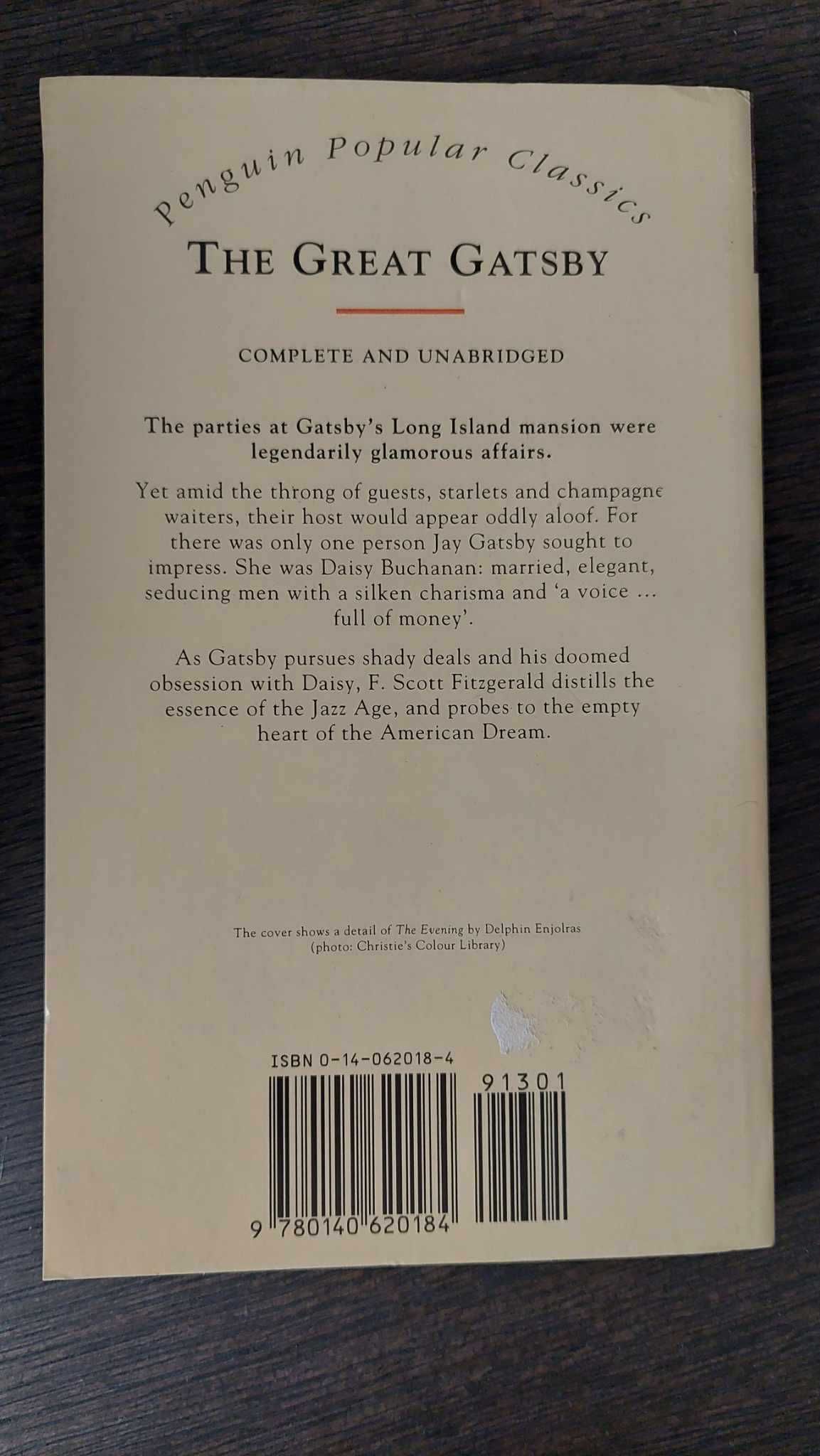 F. Scott Fitzgerald: "The Great Gatsby" [książka po angielsku]
