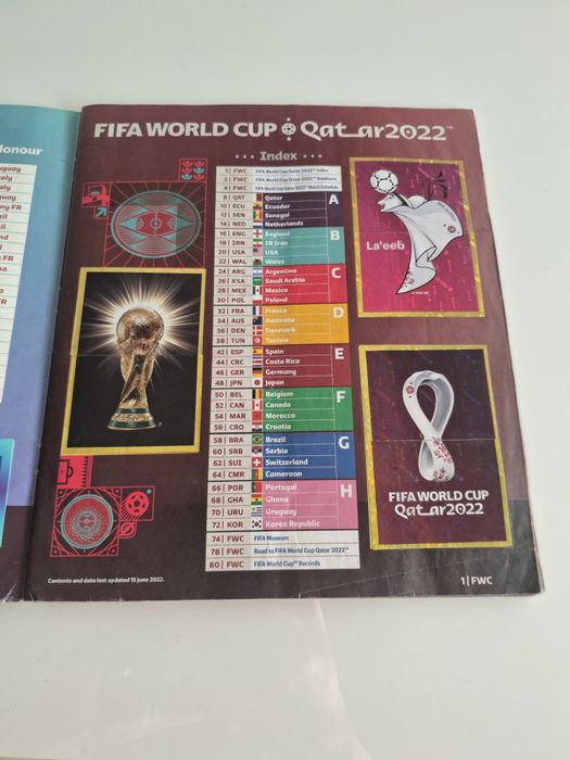 Caderneta mundial qatar 2022 completa
