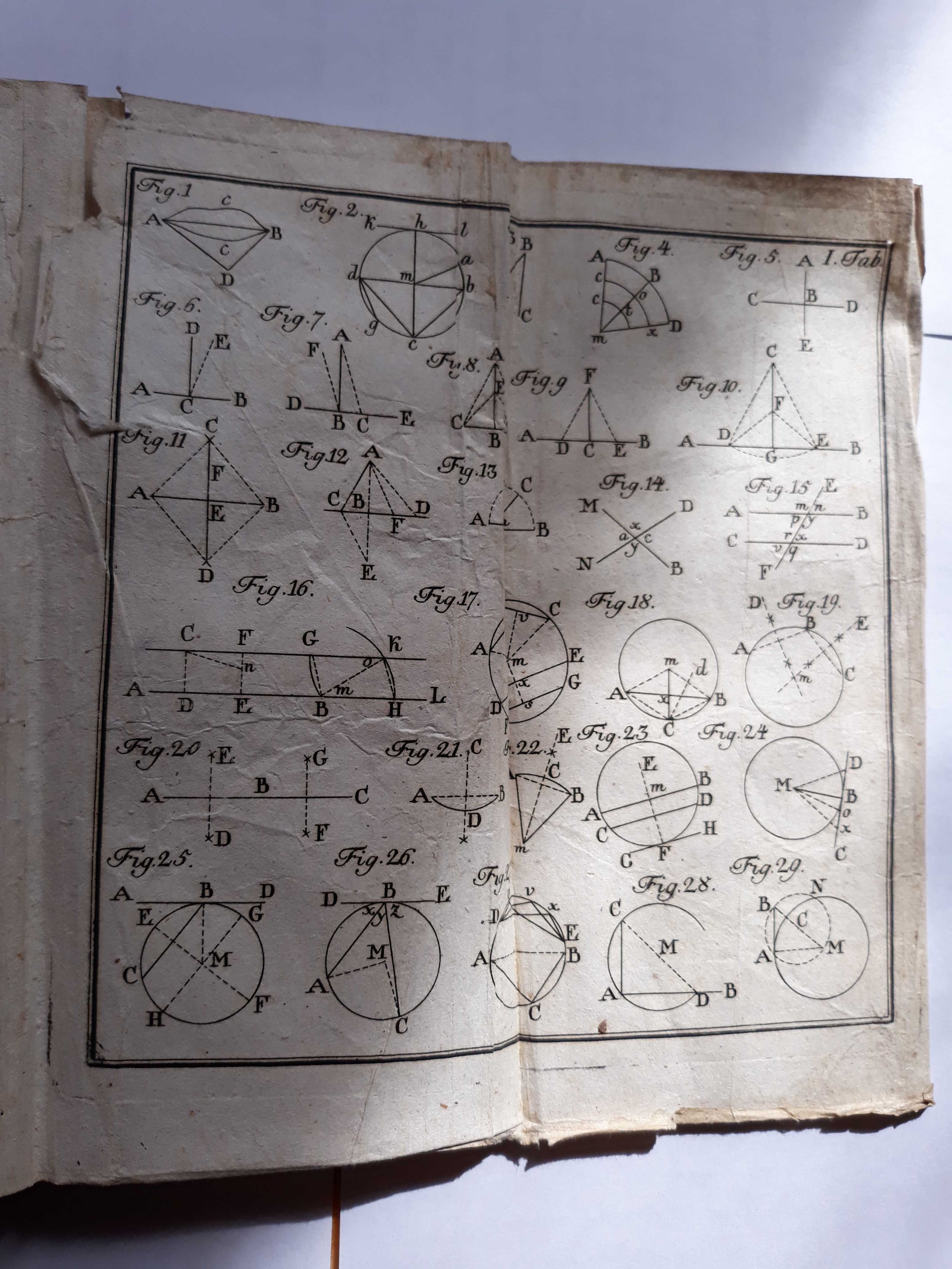 Антикварна книга, Математика 1790року з унікальними таблицями