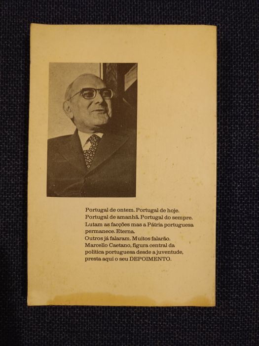 Livro "Depoimento", Marcello Caetano (portes grátis)