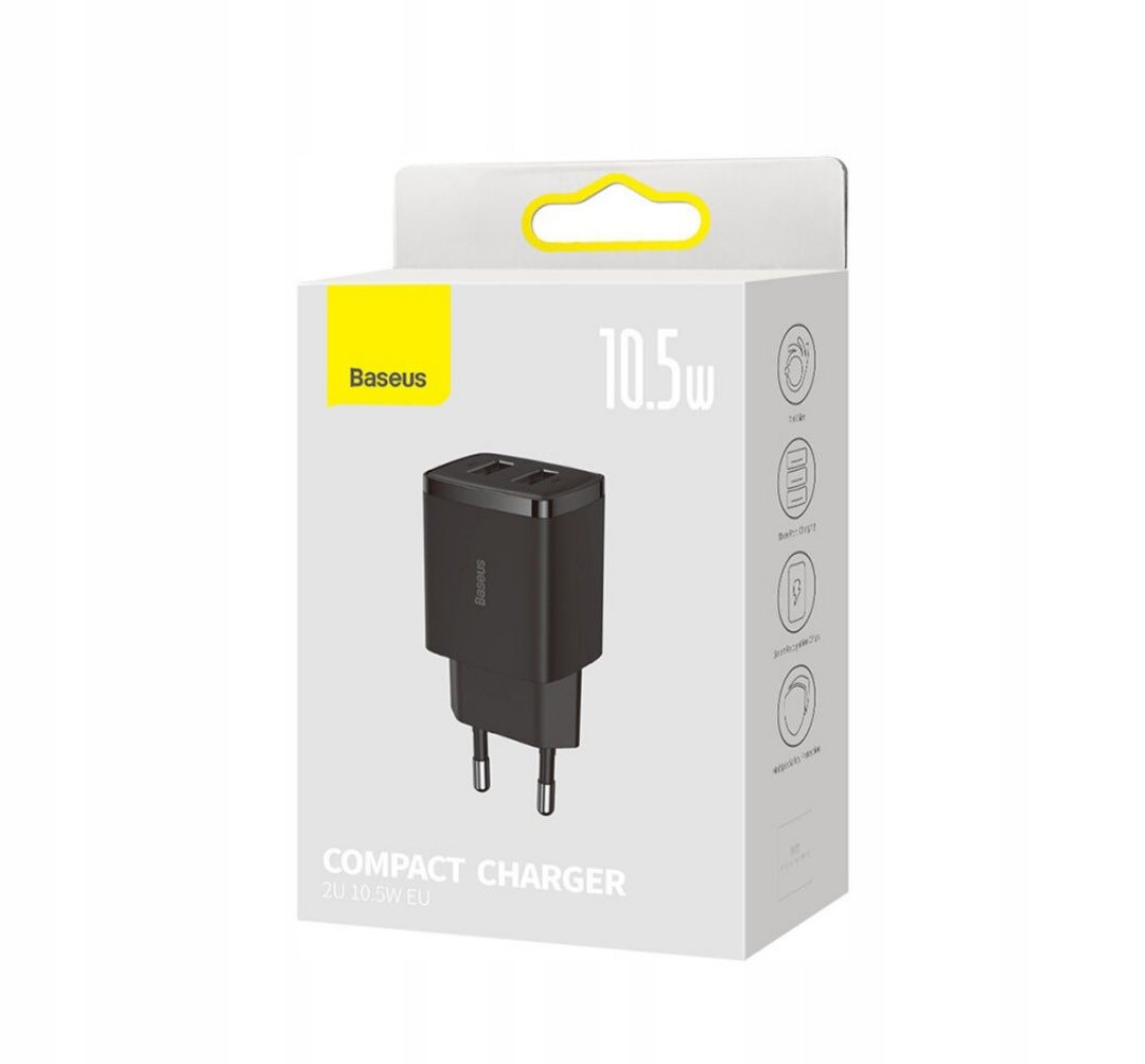 Ładowarka sieciowa BASEUS Compact 10.5W Czarny